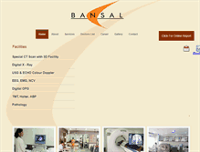 Tablet Screenshot of bansalmedical.com